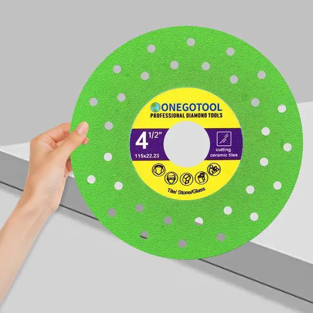 Alt view image 4 of 7 - 4-1/2 inch Tile Cutter Diamond Saw Blade for Angle Grinder Porcelain Ceramic Glass Marble Cutting Tools Grinding disc (3pcs)