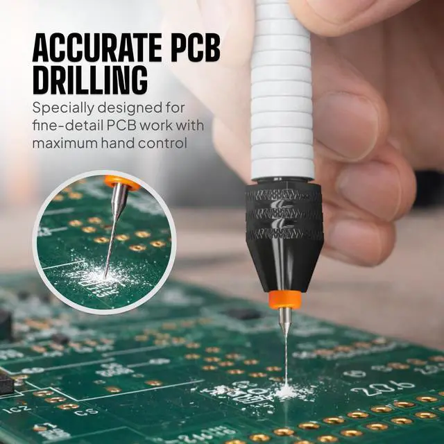 Alt view image 7 of 7 - Micro Drill Bits Set with Pin Vise Hand Drill Manual, Jewelry Drill Kit