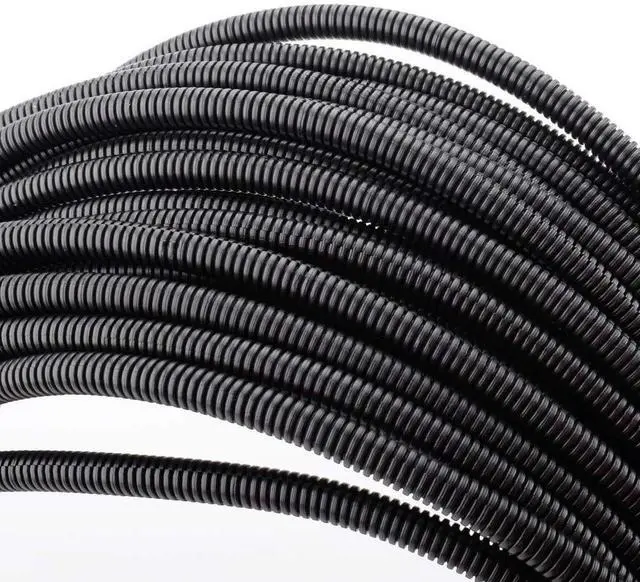 Main image of 100 FT 1/4" Wire Loom Split Tubing Auto Wire Conduit | Flexible Cover