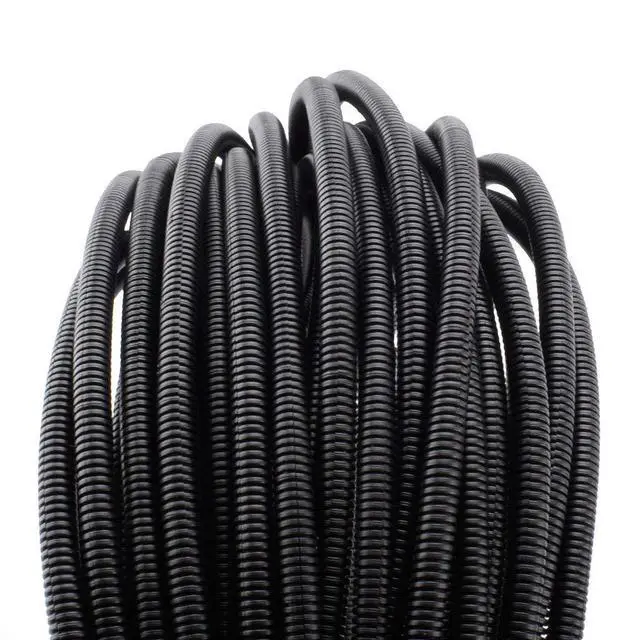 Alt view image 4 of 7 - 100 FT 1/4" Wire Loom Split Tubing Auto Wire Conduit | Flexible Cover