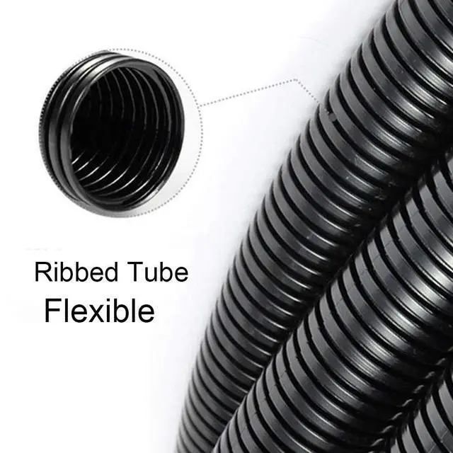 Alt view image 5 of 7 - 100 FT 1/4" Wire Loom Split Tubing Auto Wire Conduit | Flexible Cover