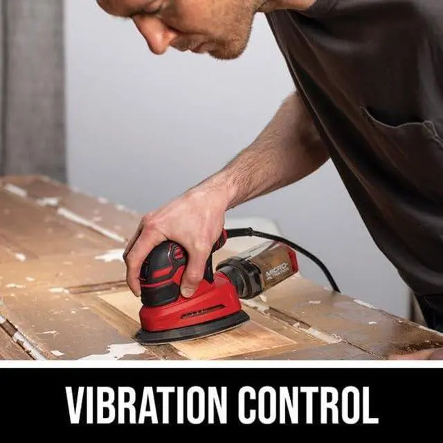 Alt view image 3 of 4 - Corded Detail Sander, Includes 3pcs Sanding Paper and Dust Box - SR250801