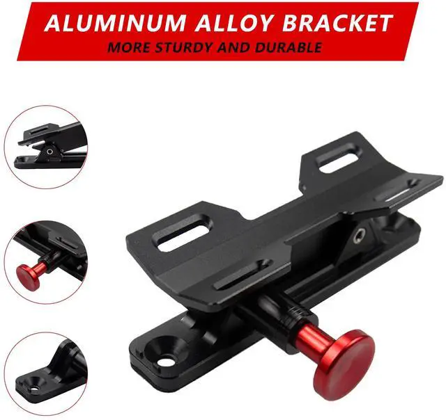 Alt view image 6 of 7 - Quick Release Fire Extinguisher Mount - Aluminum Adjustable UTV Roll Bar Fire Extinguisher Holder Mounting Bracket Compatible with Jeep Wrangler TJ JK JL JKU Polaris RZR Ranger Can-Am X3 Universal
