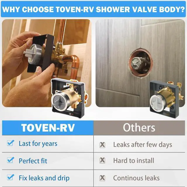 Alt view image 6 of 7 - R10000-UNBX MultiChoice Tub and Shower Rough-In Valve Body, 1/2-Inch | Fits Delta 13/14, 17 and 17T Series Trim Kits; Universal Inlets Support PEX, Copper and CPVC Connections