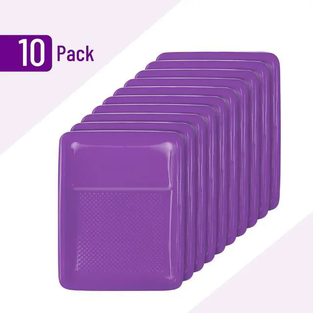 Alt view image 2 of 7 - Bates- Paint Tray Liner, 9 Inch, 10 pcs, Purple Paint Pans Trays, Paint Roller Tray, Roller Tray Liners