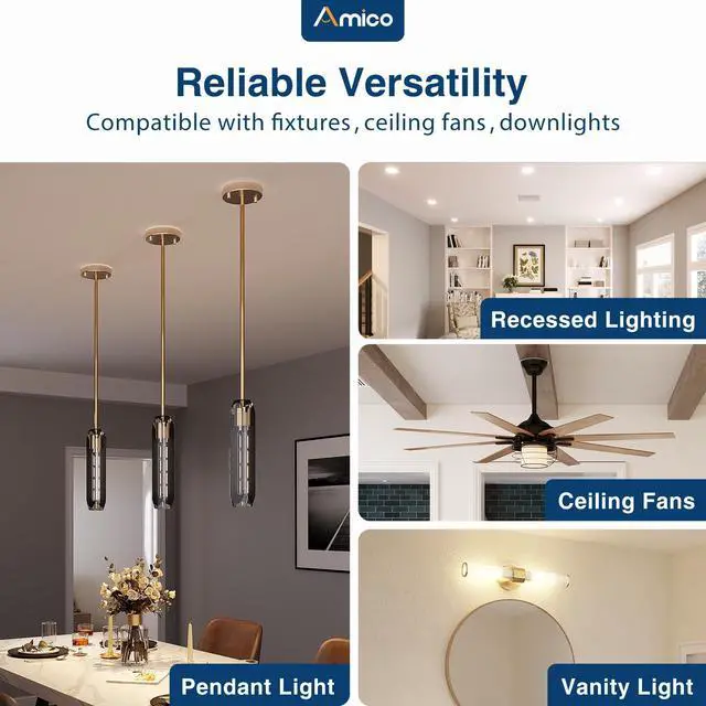Alt view image 6 of 7 - Goof Rings for 6 Inch Recessed Lights, 24 Pack, White | Can Light Trim Ring Cover, Outer Diameter 8.6-inch, Inner Diameter 6.2-inch, Durable Plastic Design