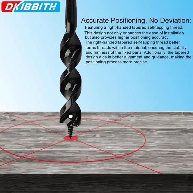 Alt view image 5 of 7 - Flexible Installer Drill Bit for Pulling Wires Through Walls Ceilings and Sidewalks, 54-Inch Long, 3/4-Inch Auger with a Fish Eye Hole and Screw Point, 1/4" 3-Flat Anti-Slip Shank
