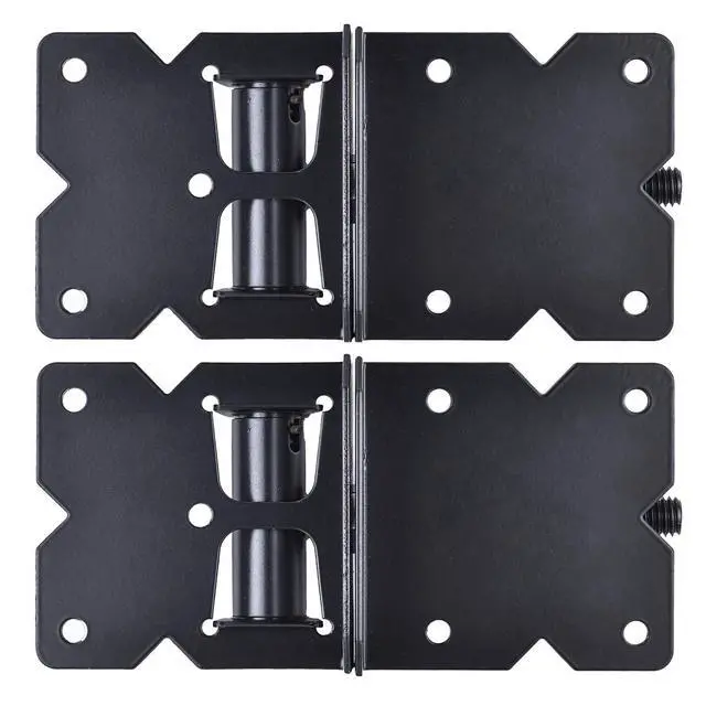 Alt view image 6 of 7 - Self Closing Gate Hinges Heavy Duty, 90 Degree Adjustable, 2 Pcs | Heavy duty gate hinges fence hinges for Wooden/Vinyl/PVC Fences, with installation screws and swing adjuster tool, black