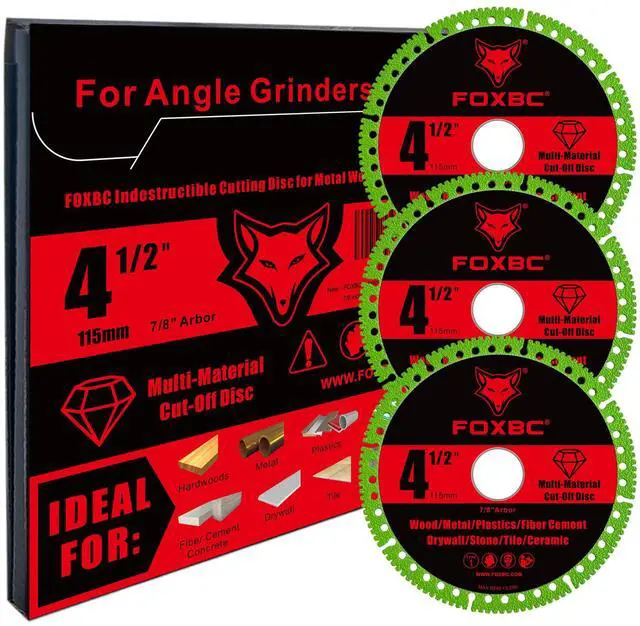 Alt view image 4 of 6 - 4-1/2 Inch Indestructible Multi-Material Cut Off Disc for Angle Grinders, 7/8" Arbor - 3 Pack