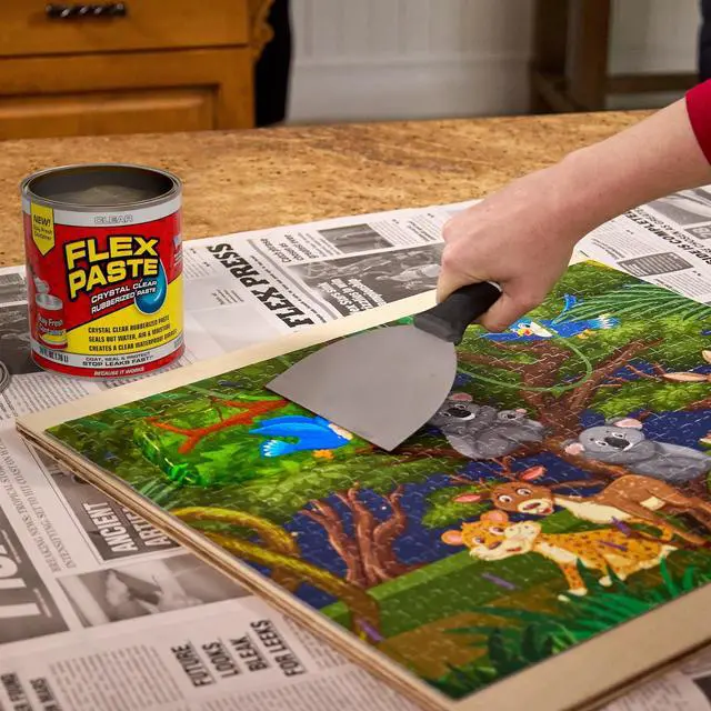 Alt view image 6 of 6 - Waterproof Paintable Putty, Spackle Sealant, Fill Gaps Cracks Holes - Block Out Water and Air - UV Resistant - Walls, Drywall, EPDM, Concrete, Roof, RV Repairs, Clear, Half-Quart