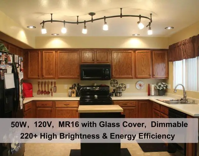 Alt view image 3 of 7 - GU10+C 120V 50W Halogen Bulbs, 6Pack MR16 Dimmable for Candle Warmer | High Heat Output, Even Wax Melt, No-Flicker, Long Lasting, 2800K Warm White, Track, Recessed, Cabinet & Gallery Lights
