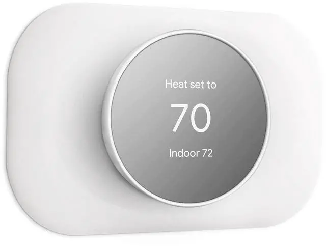 Main image of Nest Thermostat Wall Plate - Compatible with Google Nest Thermostat 2020 - Nest Thermostat Trim Kit, Nest Thermostat Wall Plate Cover Accessory Easy Installation - Snow
