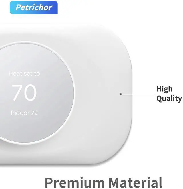 Alt view image 5 of 6 - Nest Thermostat Wall Plate - Compatible with Google Nest Thermostat 2020 - Nest Thermostat Trim Kit, Nest Thermostat Wall Plate Cover Accessory Easy Installation - Snow