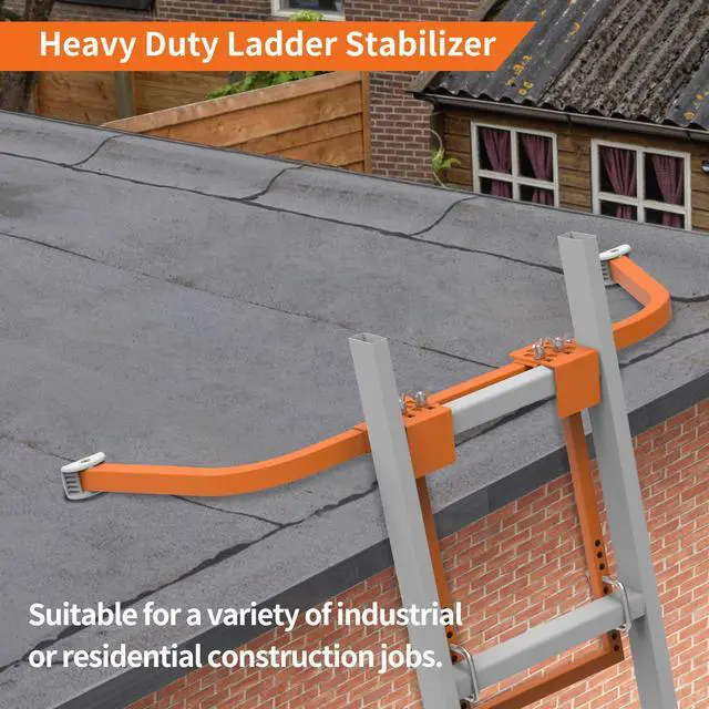 Alt view image 7 of 7 - Ladder Stabilizer,Extension Ladder Stabilizer for Roof Gutter,Roof Ladder Standoff Arms,Extension Ladder Accessory,Gutter Cleaning Tools