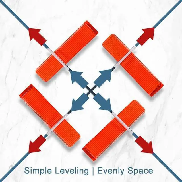 Alt view image 5 of 7 - Tile Leveling System Clips 1/16" Tile Leveler Clips 1.5mm 2000 Pcs DIY Tile Leveler Spacers for Professional Ceramic Tile and Stone Installation