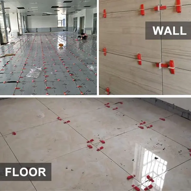 Alt view image 7 of 7 - Tile Leveling System Clips 1/16" Tile Leveler Clips 1.5mm 2000 Pcs DIY Tile Leveler Spacers for Professional Ceramic Tile and Stone Installation