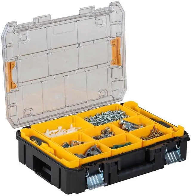 Alt view image 2 of 5 - TSTAK Tool Organizer, Small Parts and Screw Organizer Tool Box with Removable Compartments, (DWST17805)