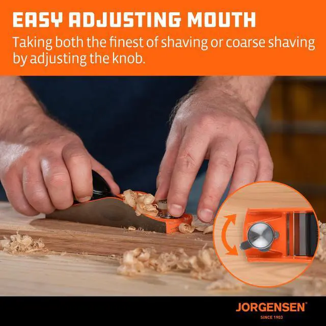 Alt view image 6 of 7 - NO.60-1/2 6-1/4" Wood Planer, Hand Planer for Woodworking | Low Angle Block Plane, Small Hand Plane for Trimming, Wood Planing, Craft - Professional Ductile Iron Body, Adjustable Mouth