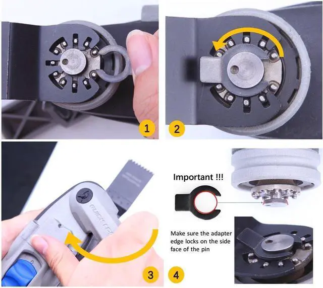 Alt view image 7 of 7 - Carbide Oscillating Saw Blades, Multitool Blades Quick Release for Hard Material, Hardened Metal, Nails, Bolts and Screws, 3-Pack