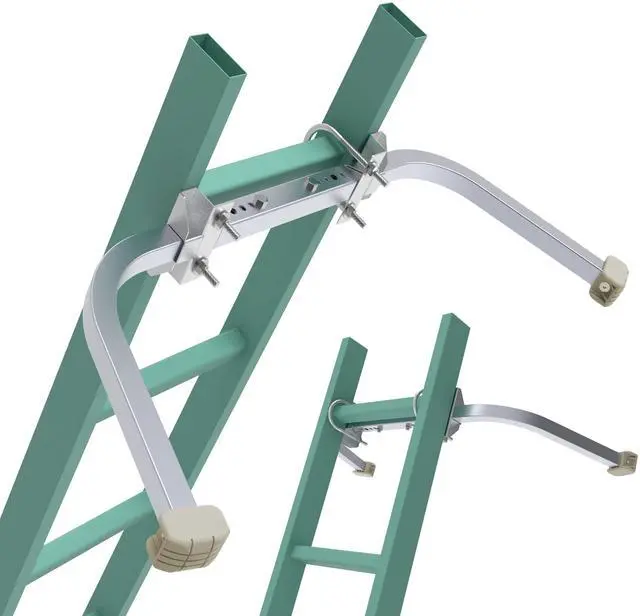 Main image of Ladder Stabilizer,Heavy Duty Aluminum Extended Ladder Accessory for Roof Gutter Guard Cleaning Tools,Ladder Stand-Off Wing Span/Wall Ladder Hooks with Non-Slip Rubber Bottom pad.(Patent)