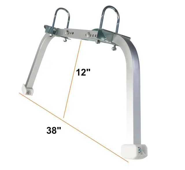 Alt view image 7 of 7 - Ladder Stabilizer,Heavy Duty Aluminum Extended Ladder Accessory for Roof Gutter Guard Cleaning Tools,Ladder Stand-Off Wing Span/Wall Ladder Hooks with Non-Slip Rubber Bottom pad.(Patent)
