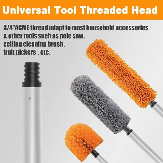 Alt view image 6 of 6 - 12FT Light Bulb Changer for High Ceilings with Suction Cup & 3 Baskets Cage | High Reach Light Bulb Removal Tools for Recessed Lights and Standard Bulbs, Aluminum Extension Pole