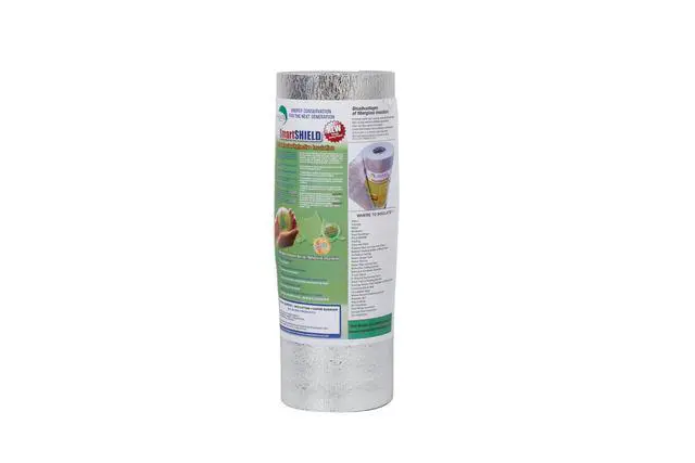 Alt view image 3 of 5 - SmartSHIELD -3mm 16inx10Ft ReflectiveINSULATION roll, Foam Core Radiant Barrier, ThermalINSULATION Shield - Engineered Foil