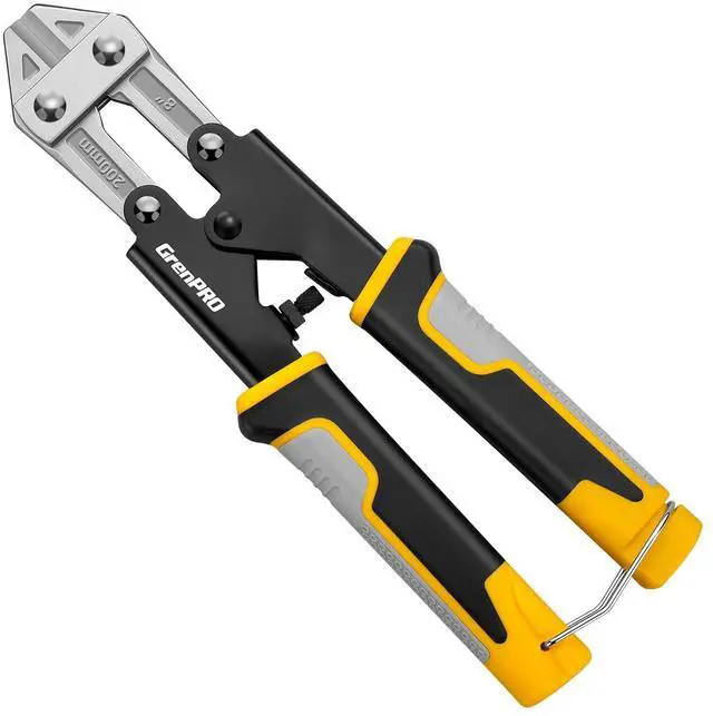 Main image of 8 Inch Heavy Duty Mini Bolt Wire & Cable Cutter, Anti-Slip Pliers | Tri-color PP+TPR grip, hardened cutting blade, wire snips, cable, craft, household, industrial cutting
