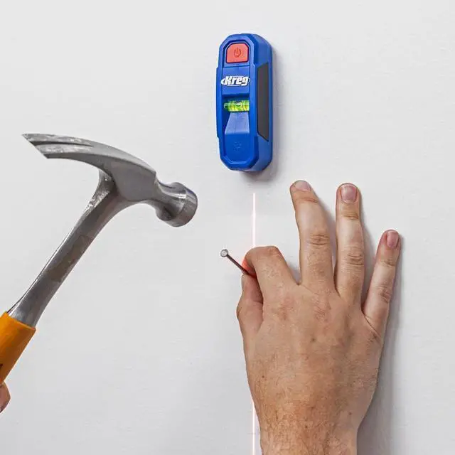Alt view image 2 of 7 - KMM1000LZ - Magnetic Stud Finder with Laser-Mark - Stud Finder & Wall Scanner - Magnetic Stud Finder Tool - with Precise Stud Magnet
