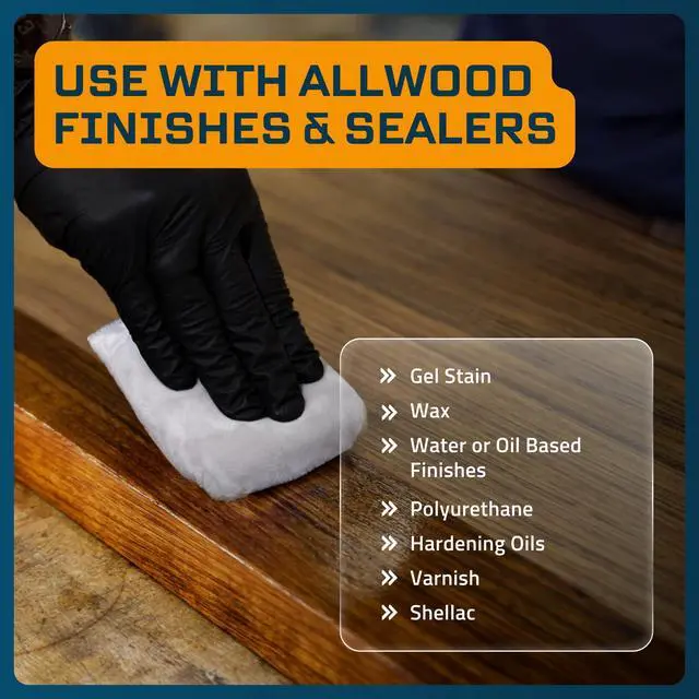 Alt view image 3 of 6 - MKRS Stain Sponges, Wood Finish Applicators, 4-Pack | Lint-free, snag-free, streak-free microfiber sponges for exterior posts, railings, interior trim, doors, and large surfaces