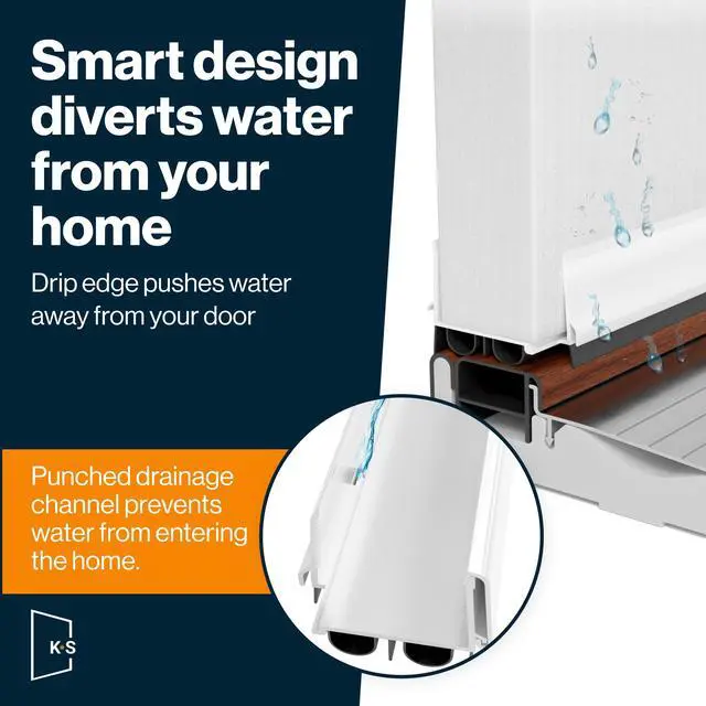 Alt view image 5 of 7 - Patent Pending, Adjustable Double Bubble Door Sweep, Draft Stopper, Under Door Seal for Exterior Doors, 1 3/4" x 36", White (36 inch)