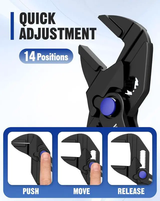 Alt view image 6 of 7 - Mini Pliers Wrench, 4-Inch Wrench Pliers with Smooth Parallel Jaws | High-Toughness Alloy Steel, Anti-Rust Coating, High-Leverage Mechanism, Secure Grip, Pocket Pliers, EDC Tool, for Tight Space