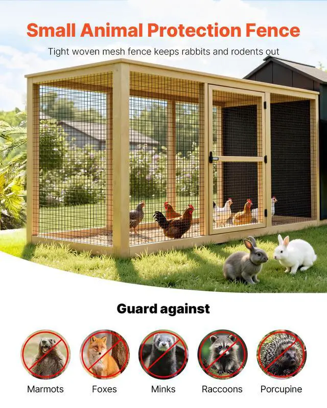 Alt view image 2 of 7 - Hardware Cloth 36 in x 25 ft, 2 x 3 in Mesh 16 Gauge Galvanized Wire Mesh Roll, Weather-Resistant Vinyl Coated Chicken Wire Fencing, Heavy Duty Welded Garden Plant Fencing for Rabbit Cage Snake
