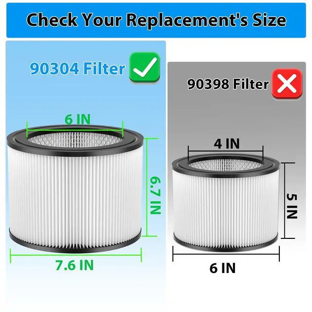 Alt view image 2 of 4 - Replacement Filter Compatible with Shop-Vac 90350 90304 90333 Replacement fits most Wet/Dry Vacuum 5 Gallon and above (1)