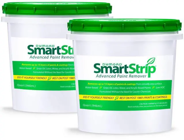 Main image of Smart Strip Advanced Paint Remover - for Removal of Acrylic, Latex, Oil, & Water-Based Coatings - Non-Caustic Formula - Indoor/Outdoor - Contractor & DIY Friendly - 2 Quarts