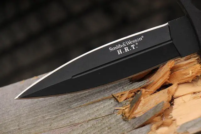 Alt view image 3 of 6 - 9" H.R.T Double Edged Boot Knife with High Carbon Stainless Steel Blade