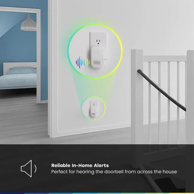 Alt view image 4 of 6 - myQ Chime | Audible Alerts, Wi-Fi Enabled, Customizable Tones, Works with myQ Video Doorbell, myQ 3-in-1 Video Smart Lock, and myQ Smart Garage® Video Keypad