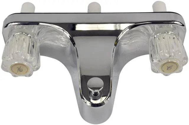 Main image of Mobile Home RV Tub Shower Center-Set Faucet, 8 in, Chrome (33156X)