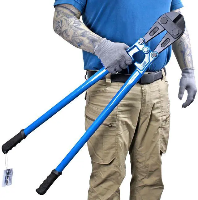 Main image of 30 IN Bolt Cutter with Drop Forged Cr-Mo Alloy Steel Blades | with Ergonomic Handle,Heavy Duty Metal Cutter for Rebars, Chains, Locks, Wires, Bolts, Fence