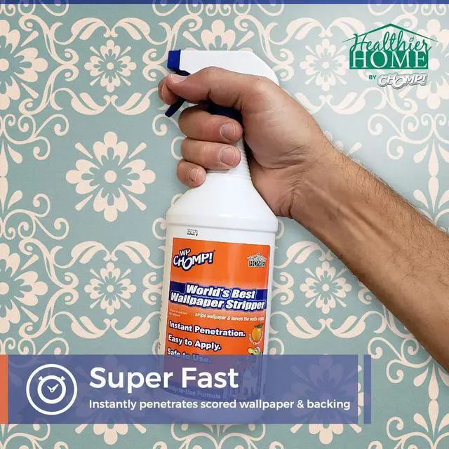 Alt view image 3 of 5 - WP Chomp Worlds Best Wallpaper Stripper: and Sticky Paste Remover, Citrus Scent 32oz.trigger