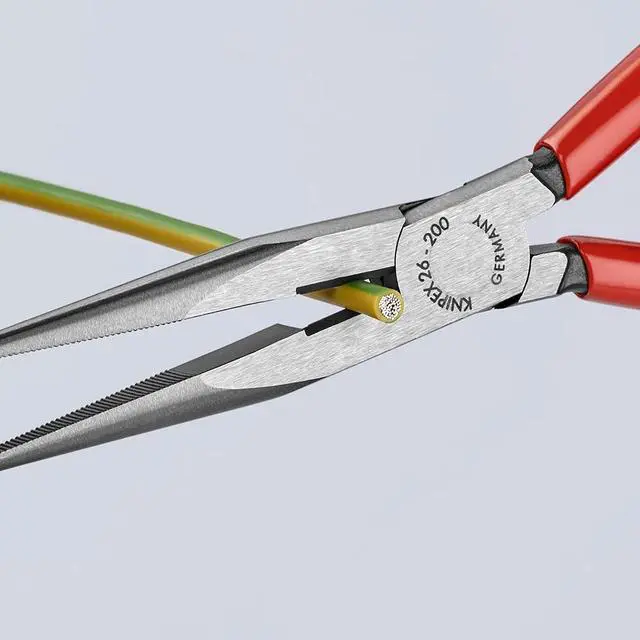 Alt view image 7 of 7 - 26 11 200 Long Nose Pliers With Cutter 8-Inch | bike-hand-tools