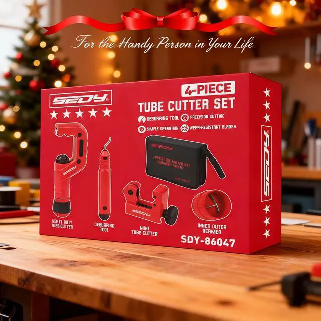 Alt view image 7 of 7 - Ultimate Tube Cutter Set - Heavy Duty Pipe Cutter 3/16"-2" OD, Mini Tube Cutter 1/8"-7/8", Deburring Tool - for Copper, Aluminum, PVC Pipes - High-Quality Cutting & Deburring Tools for Professionals