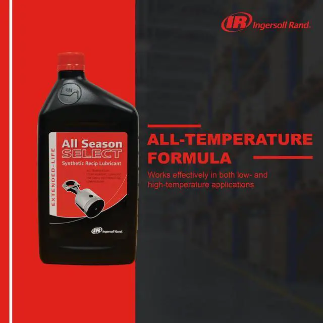 Alt view image 5 of 7 - 38436721 OEM All-Season Select Synthetic Lubricant | All-temperature pneumatic tool oil, ideal for year-round air compressor maintenance, 1L bottle