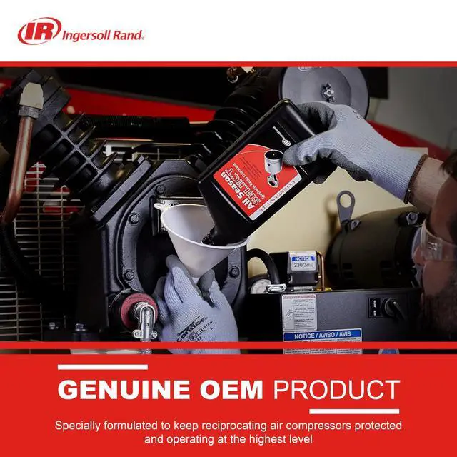 Alt view image 6 of 7 - 38436721 OEM All-Season Select Synthetic Lubricant | All-temperature pneumatic tool oil, ideal for year-round air compressor maintenance, 1L bottle