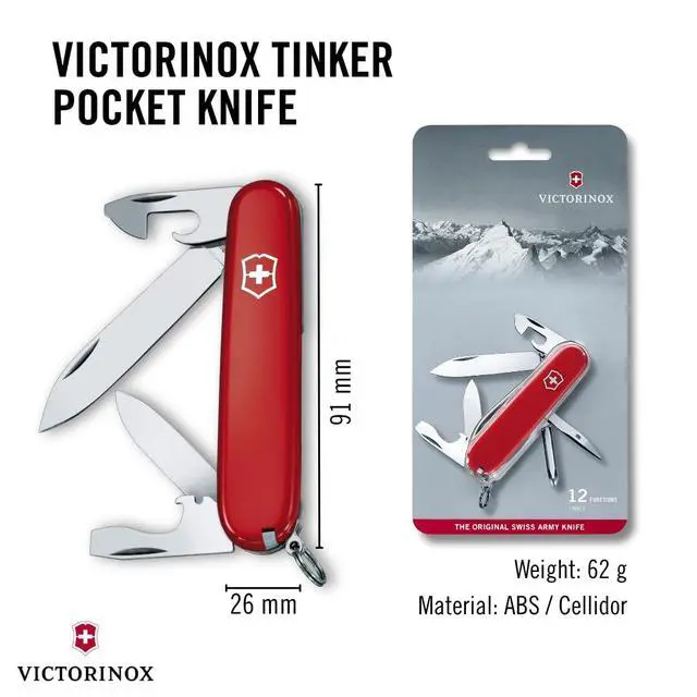 Alt view image 3 of 6 - Tinker Swiss Army Knife Multipurpose Pocketknife