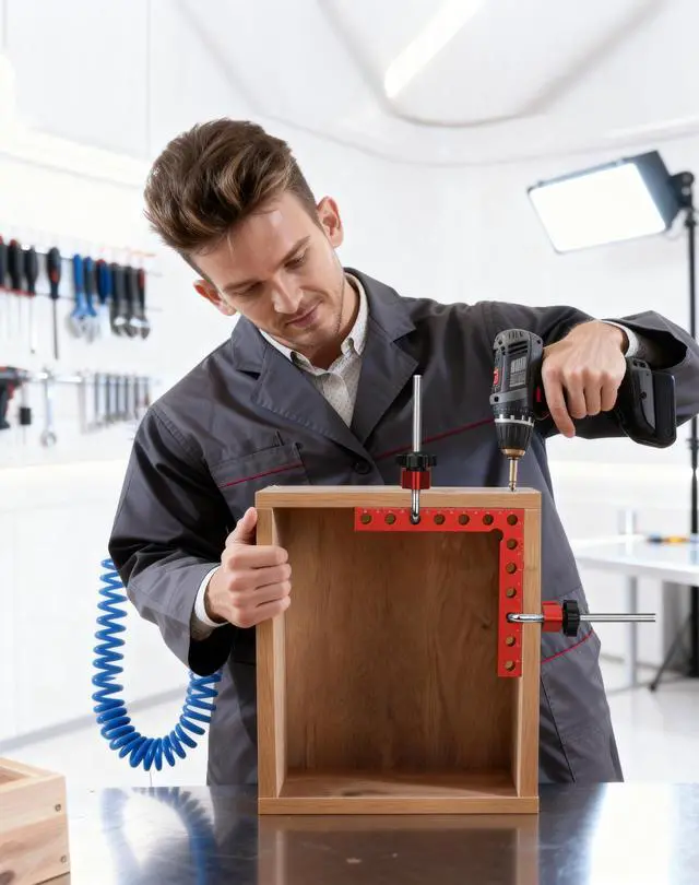 Alt view image 2 of 6 - 4Pack Corner Clamps for Woodworking for Right Angle Positioning | 90 Degree 5.5"x5.5" Clamping Squares, Woodworking Tools for Cabinet, Picture Frame,Box, Drawers, Ideal Gift for Carpentry Dad
