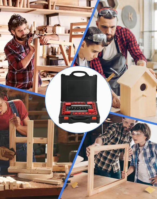 Alt view image 6 of 6 - 4Pack Corner Clamps for Woodworking for Right Angle Positioning | 90 Degree 5.5"x5.5" Clamping Squares, Woodworking Tools for Cabinet, Picture Frame,Box, Drawers, Ideal Gift for Carpentry Dad
