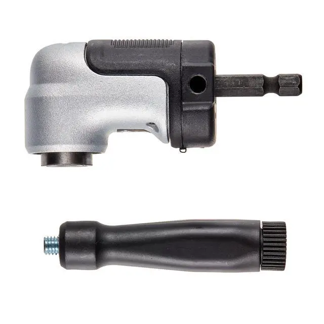 Alt view image 2 of 7 - Right Angle Drill Attachment, 12 in 90 Degree Drill Adapter, Compact 4-in-1 Modular FLEXTORQ Impact Ready Straight Flexible Shaft (DWAMRASETFT)