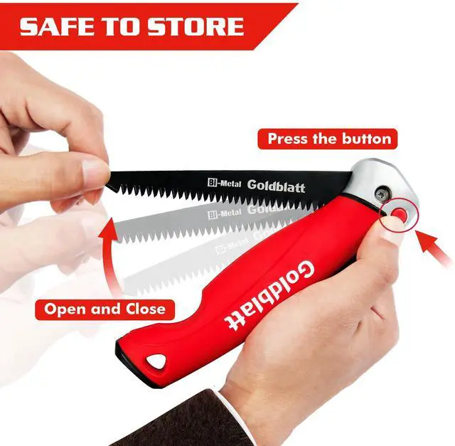 Alt view image 7 of 7 - Folding Drywall Saw, 5-Inch Jab Saw for Wallboard, Plywood & PVC | Foldable 5-Inch Blade, Bi-Metal Blade, 8 TPI Triple-Ground Teeth, Faster Cutting, Sharp & Clean Cuts, Soft Grip Handle