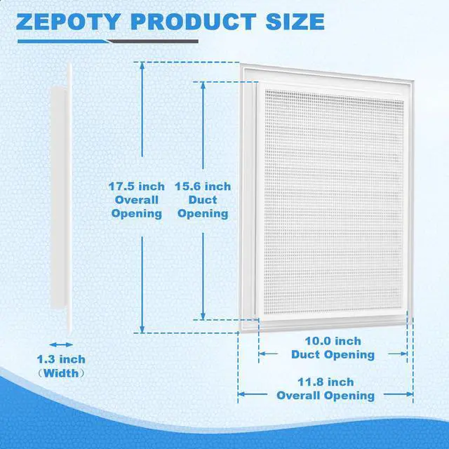 Alt view image 2 of 7 - 12" x 18" Aluminum Alloy Gable Vent, Never Rust Gable Vents for Shed, Reducing Indoor Temperature - Ideal for Wall, Attic, Shed, Door, and Shipping Container, Vent Opening: 10" x 16"